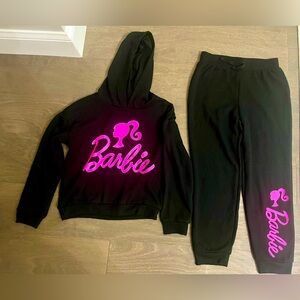Barbie Black and Pink Sweatpants with Logo